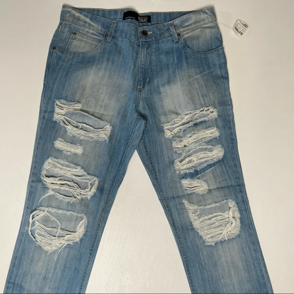 RUSTIC DIME St. Vernon Shred Taper Denim Jeans